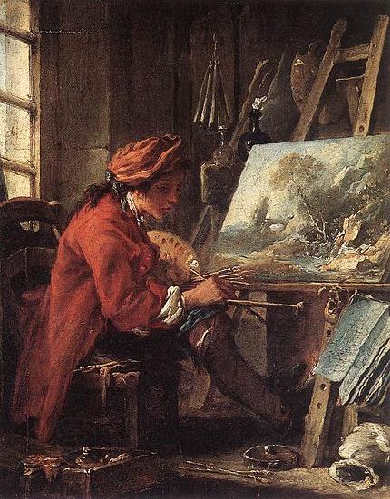 Francois Boucher Painter in his Studio China oil painting art
